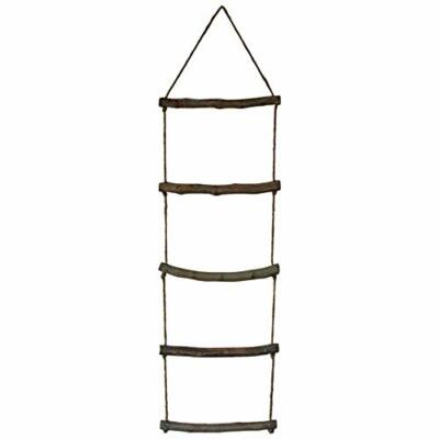 Driftwood Rope Ladder towel Rail Rung UK