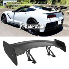 For Chevrolet Corvette C7 Matte 46" High Stand Rear Trunk Spoiler Racing GT Wing
