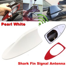 Universal Autoantenne Shark Fin Haifischflosse AM/FM Radio ABS Dach Perlenweiß
