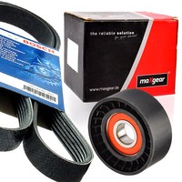 Bosch 6PK1376 Keilrippenriemen + Rolle FüR Alfa Mito Fiat Punto 500 Lancia Alfa