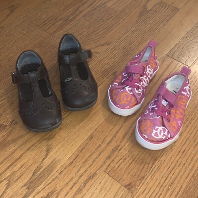 GUESS Pink Diva Sneakers CHILDREN'S PLACE Mary Janes Shoes Sz Toddler  💗184