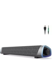 SOULION R30 Computer Speakers, USB Powered Small PC Speakers, Colorful RGB Light