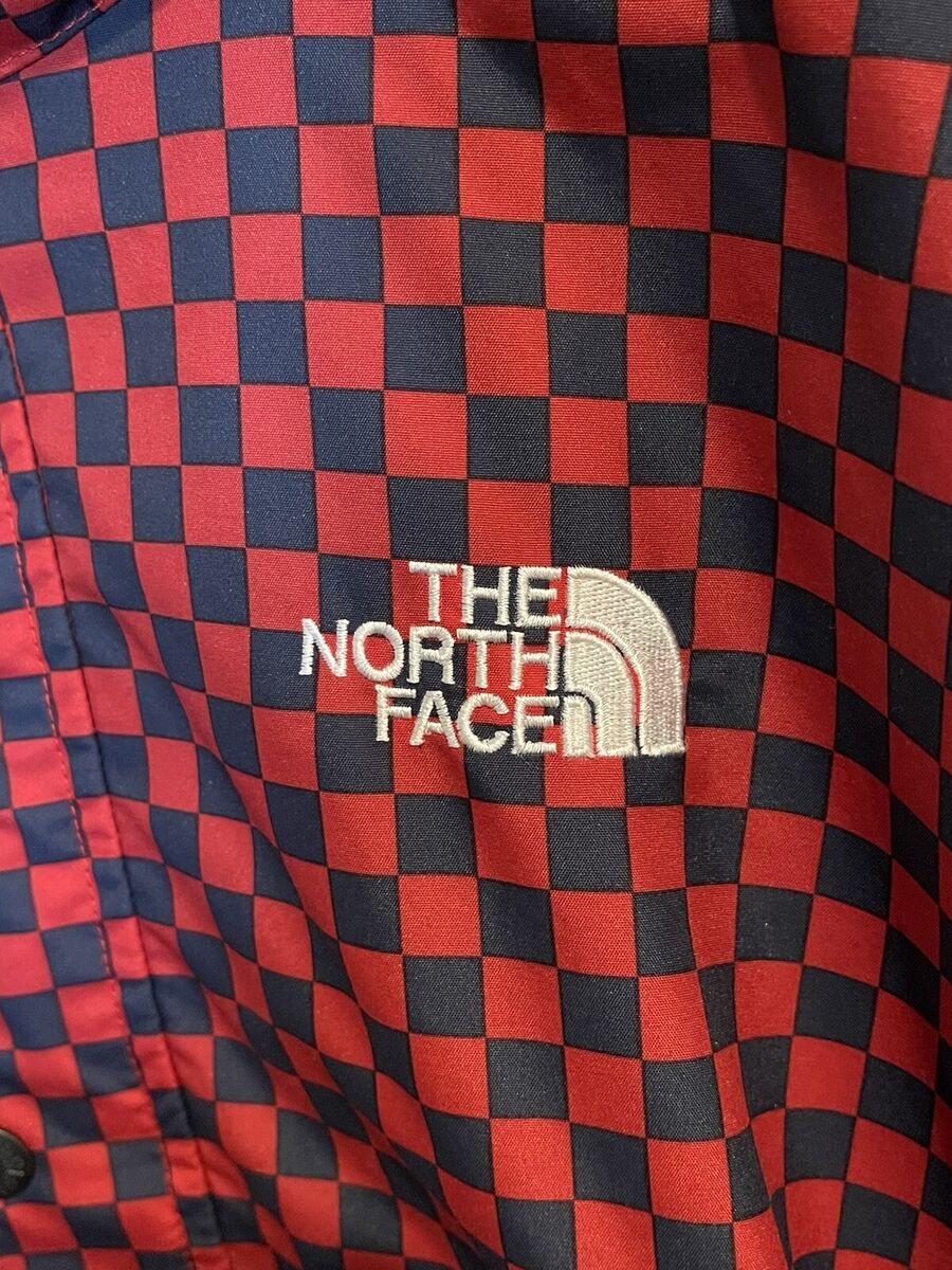 Supreme TNF The North Face Checkered Windbreaker Pullover SS2011 Red Size L