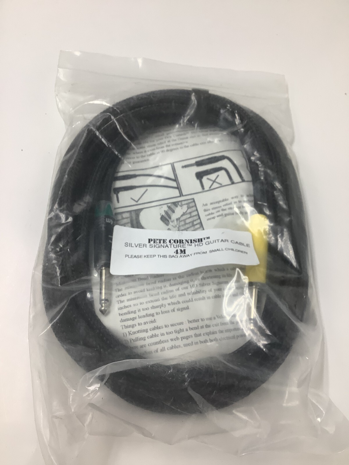 PETE CORNISH SILVER SIGNATURE CABLE S/S