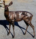 LIFE SIZE CAST ALUMINUM DEER - BUCK & DOE — photo 3