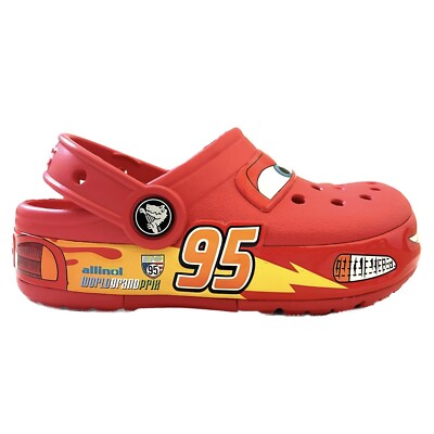 Crocs Disney and Pixar Cars Kids Clog Lightning McQueen Red, Size C13 Light Up