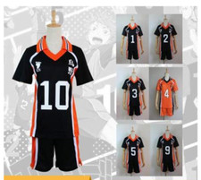 Haikyuu  Karasuno Shyouyou High School Uniform Jersey Cosplay Costume Shirt l 