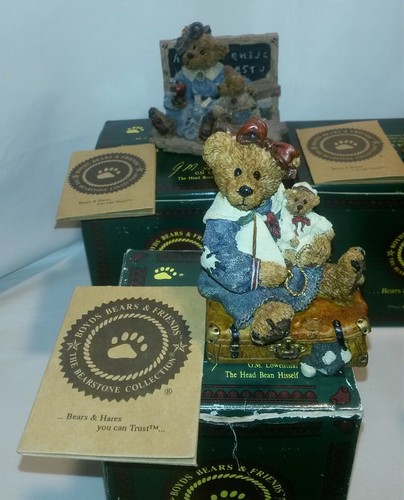 ☆ Lot of 9 Boyd's Bears Figures The Bearstone Collection FREE SHIPPING - Picture 5 of 11