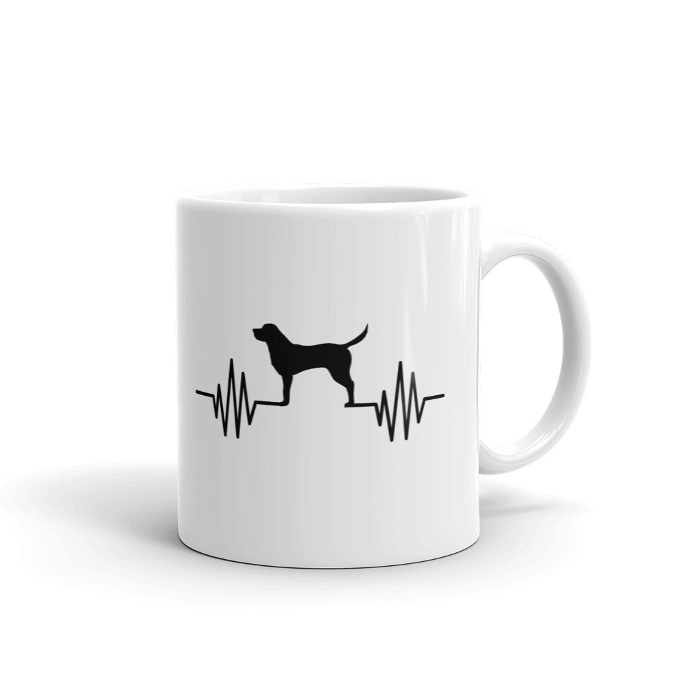 Labrador Retriever Heartbeat Dog Coffee Tea Ceramic Mug Office Work Cup Gift