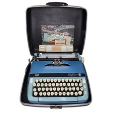 Vintage Smith Corona Sterling Typewriter W/ Case Untested / Parts or REPAIR ONLY thumbnail
