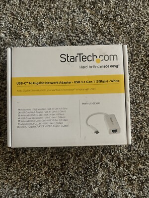 StarTech.com USB-C to Gigabit Ethernet Network Adapter US1GC30W USB 3.1 5Gbps