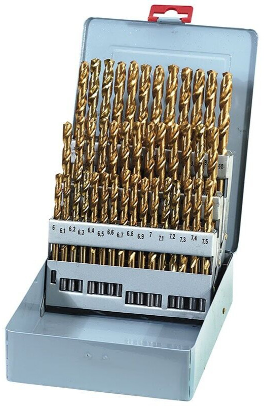 Punte Decimali HSS TiN 6-10 mm | Serie 41 Pz Rettificate Professionali