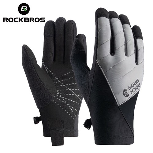 Rockbros Cycling Gloves Motorcycle Ski Touch Screen Long Finger Warm Gloves - Picture 11 of 14