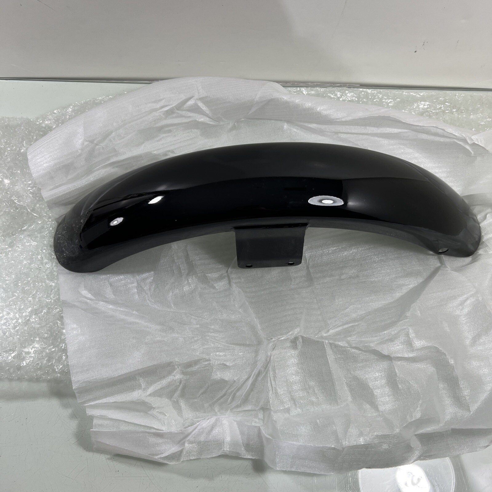 Johnny Pag Bobber Chopper BarHog Motorcycle Front Fender Gloss Black 2009-2016