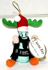 FLEET EneMan Curto Toys Pharmaceutical ADVERTISING Christmas ORNAMENT w/ ANTLERS