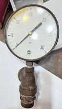 Vintage Used USG Guage 10958-1 on Cast Iron Pipe