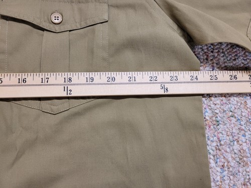 Vintage Fieldmaster Shirt Mens XL Green Button Down Utility Outdoors Cruiser - Picture 14 of 17