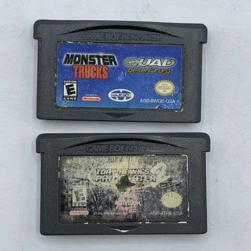 Tony Hawk Pro Skater 2 & Monster Trucks/Quad Desert Fury Gameboy Advance GBA