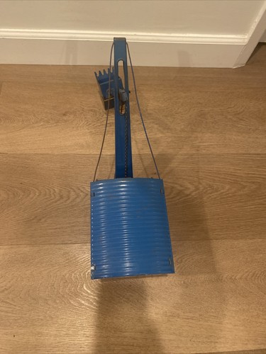 VINTAGE STRUCTO TOYS STEAM SHOVEL EXCAVATOR-BLUE PRETTY GOOD CONDITION - Picture 5 of 5
