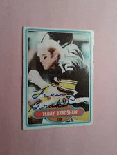 1980 Topps Terry Bradshaw autographed - see item description