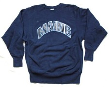 Vintage 90s Champion Reverse Weave Maine Print Sweatshirt Eyeless XL USA Made