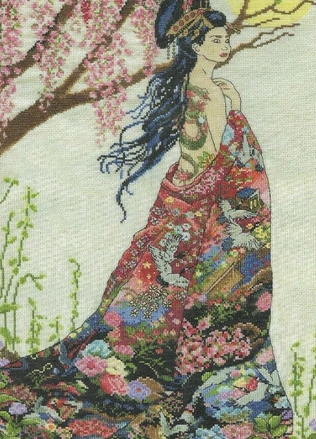 QUEEN OF SILK, Counted Cross Stitch Kit, Design Works,Sealed #2935, Free Ship! Foto 2 de 3