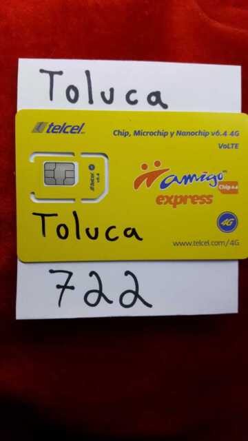 Telcel Mexico TOLUCA Prepaid SIM Card for UNLIMITED CALLS SMS.TRUE & RELIABLE Telcel Mexico TOLUCA Prepaid SIM Card for UNLIMITED CALLS SMS.TRUE & RELIABLE