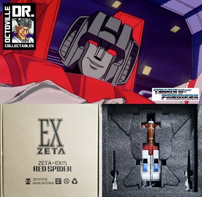 Zeta Toys EX-15 Red Spider / Masterpiece Scaled Starscream Brandneu