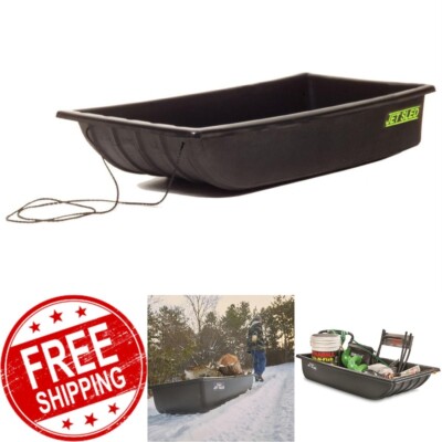SHAPPELL JET SPORT SLED ICE FISHING Molded Runner Polyethylene 54x25x10