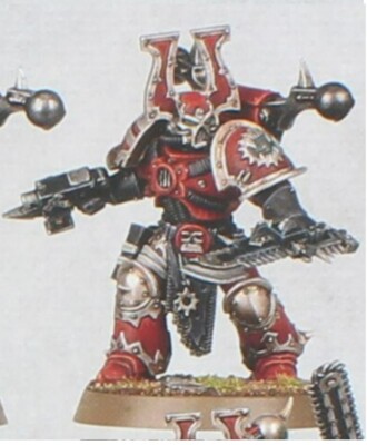 Khorne Berzerkers single with Chainblade World Eaters Chaos