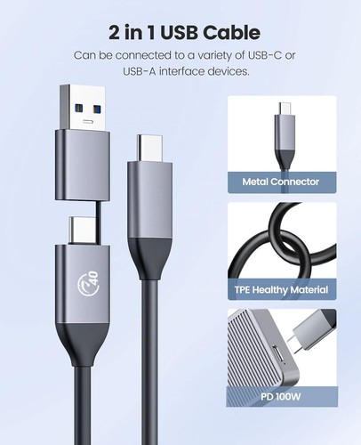 ORICO M.2 NVME SSD Gehäuse 40 Gbps PCIe3.0x4 USB C Adapter für Thunderbolt 3/4 - Bild 13 von 69
