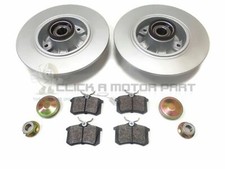 RENAULT SPORT CLIO MK4 RS 200 220 TRASERO 2 DISCOS DE FRENO Y COJINETES COJINETES ANILLOS ABS