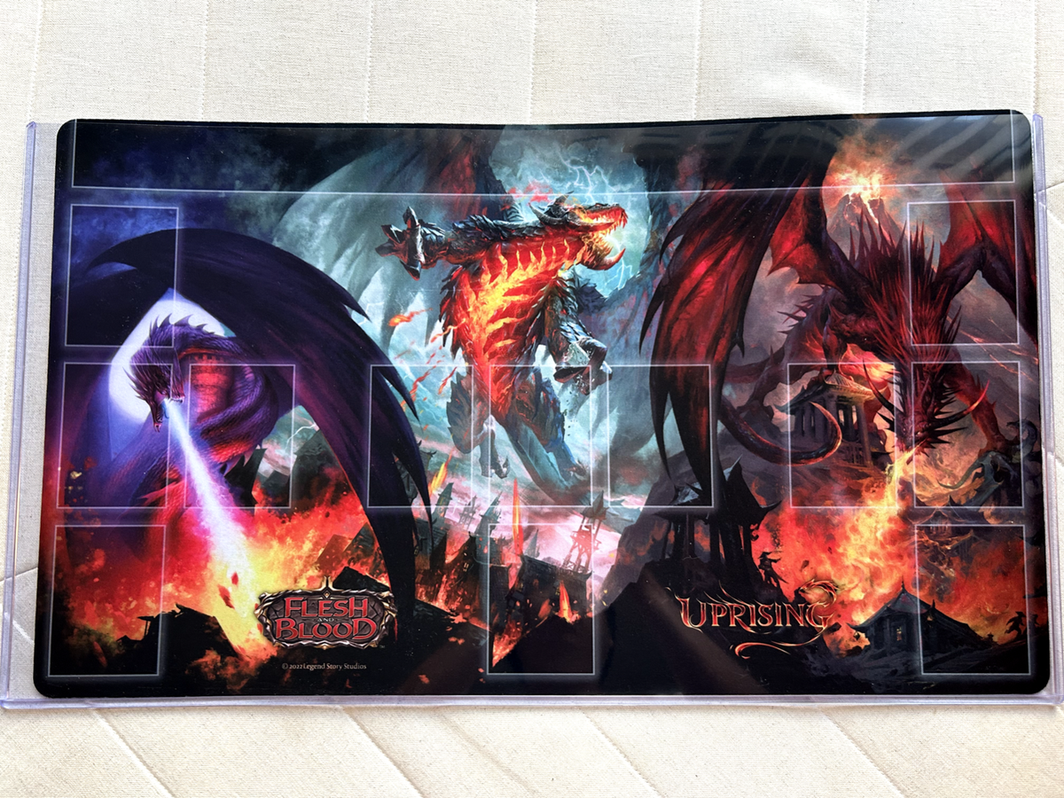 Flesh and Blood Uprising Release Vegas Event Dragon Playmat | eBay