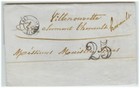 France stampless cover 1850 St-Esprit to Villeneuvette * cover396 — photo 1