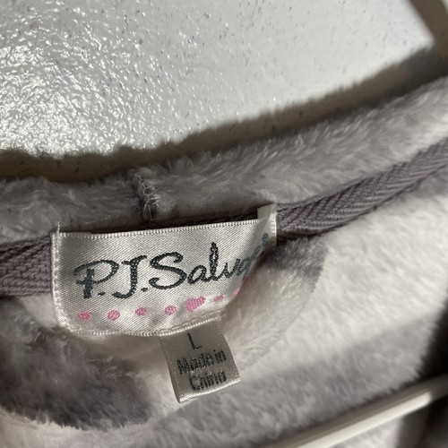 BATA PJ Salvage para mujer emoji grande cara sonriente con capucha felpa con cinturón - Imagen 7 de 17