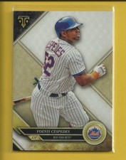 Yoenis Cespedes 2017 Topps Triple Threads Card # 40 New York Mets Baseball MLB