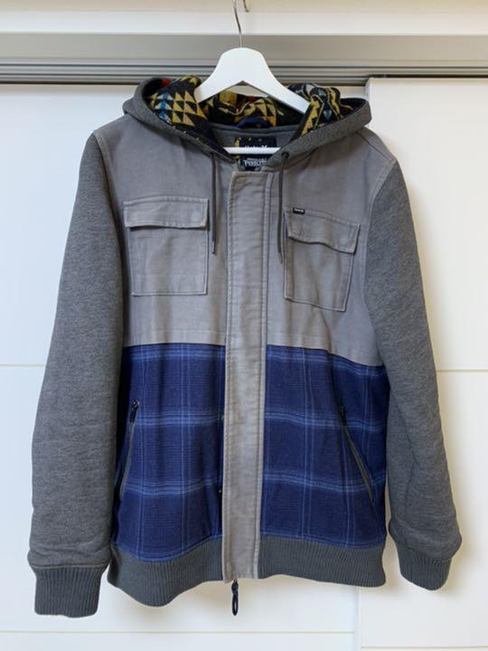 Hurley PENDLETON Plaid Native Pattern Jacket Park… - image 1