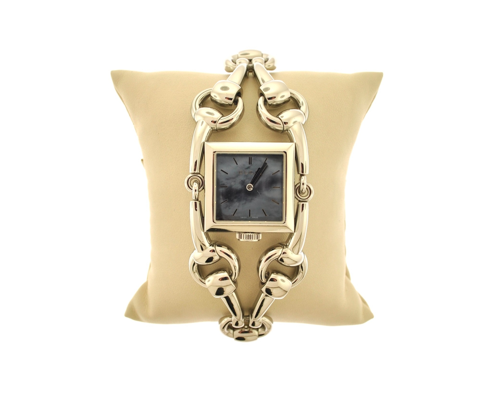 Gucci Signoria Horsebit Blue Mother of Pearl Ladies Watch 7 Inch-image