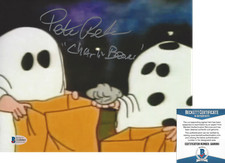PETER ROBBINS PEANUTS VOICE OF CHARLIE BROWN SIGNED 8x10 PHOTO J BECKETT COA BAS