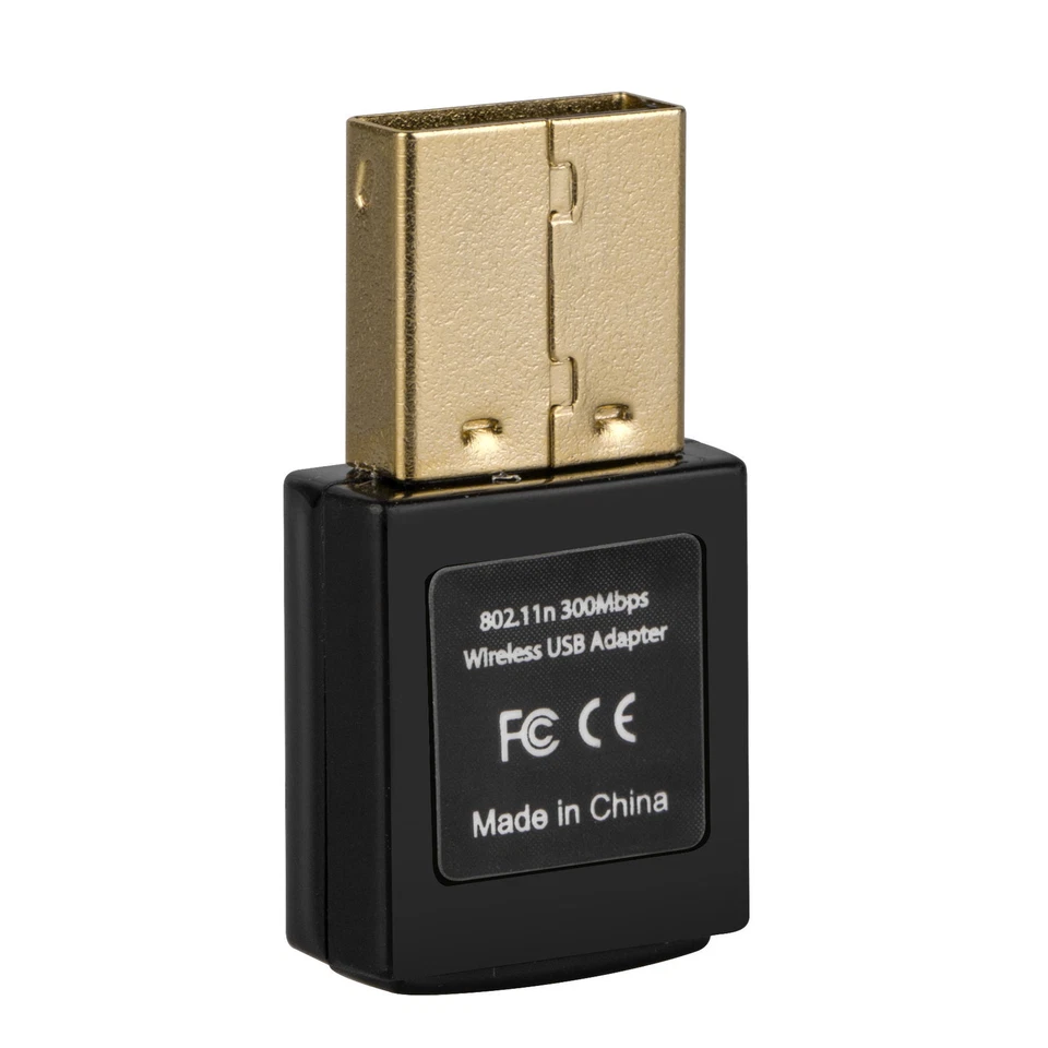 USB WiFi Mini Adapter Notebook Wireless LAN Ethernet Network RTL 8192EU 300Mbps - Image 2 of 4