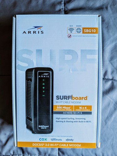 ARRIS SURFboard SBG10 Wi-Fi Modem/Router - Gaming/Streaming, Wireless Internet