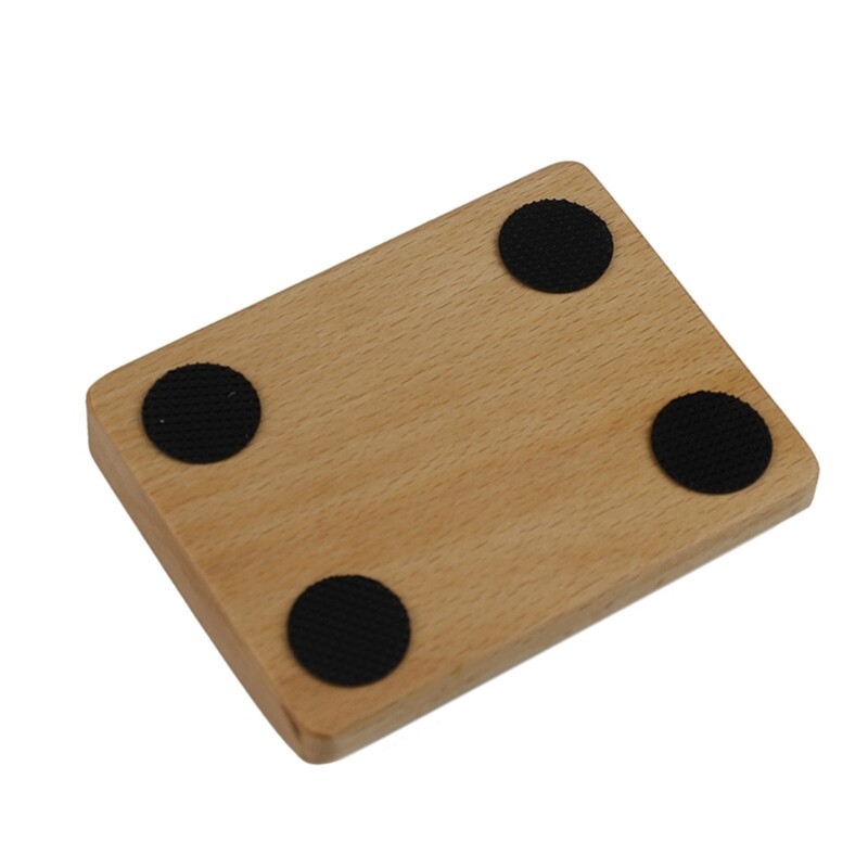 Ergonomic Walnut Mechanical Keyboard Wrist Rest for One-Handed Typing