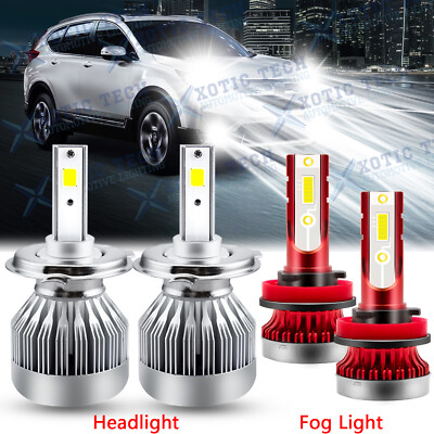 For Honda CRV 2007 - 2014 CR-V LED Headlight Fog Light High Low Dual Beam  Bulbs  eBay