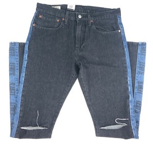 black multi ripped jeans