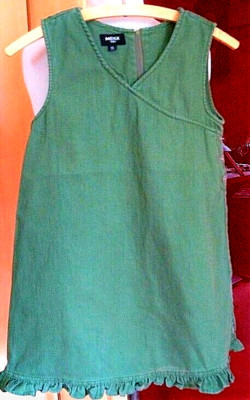 MEXX Kleid mit Rüschen Khaki Grün Gr. 134  ca 8 Jahre