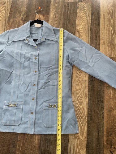 King James California blaues Shirt Damen Gr. S/M 70er Jahre - Bild 8 von 9