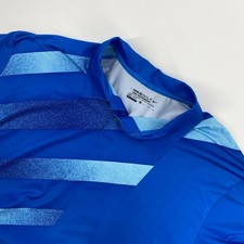 Nike Golf Tour Performance Polo Shirt Mens Extra Large Blue Stripe Dri FIT XL