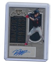 BRANDON WINOKUR 2025 Panini Crusade Majestic Marks Autographed Card #23 #12/99