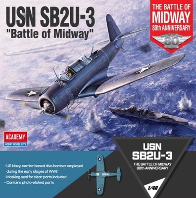 ACADEMY 12350 1/48 USN SB2U-3 ''Schlacht von Midway'' 80. Jahrestag