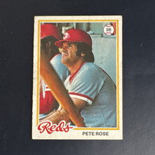 Topps 1978 Pete Rose Cincinnati Reds #30 Base Set MLB Baseball Card